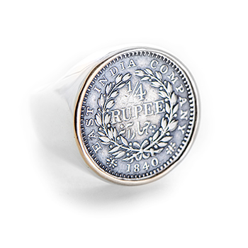 1/4 Rupee Coin Ring
