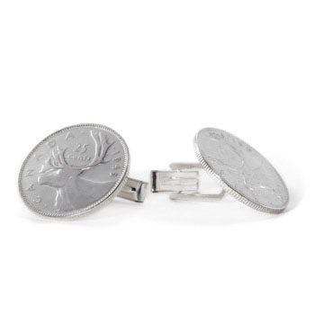 Canadian Quarter Cufflinks