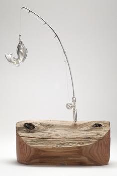 Fishing Rod Driftwood Box